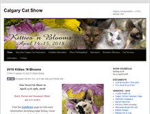 Tablet Screenshot of calgarycatshow.com